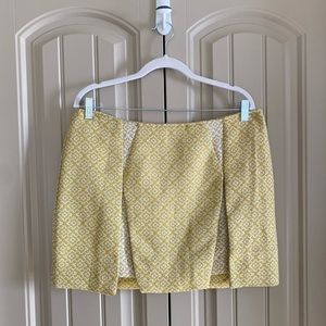 Urban Outfitters Coincidence & Chance Yellow Brocade Mini Skirt